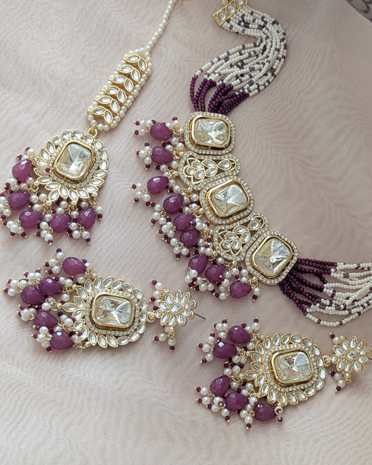 Preety Choker - Purple