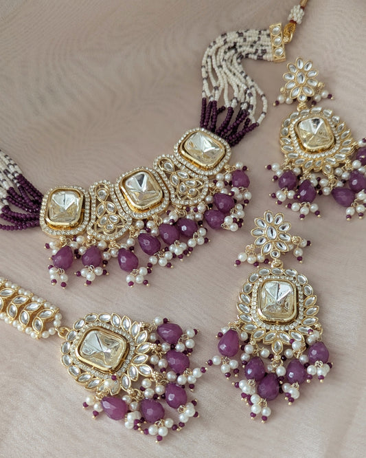 Preety Choker - Purple