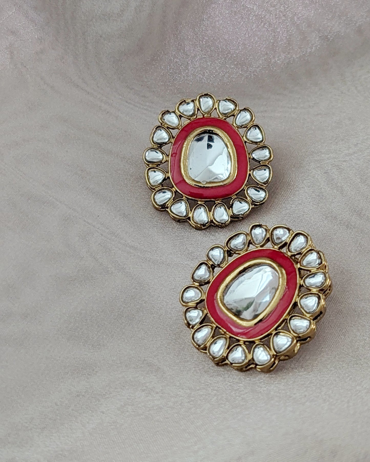 Devika Kundan Stud Earrings