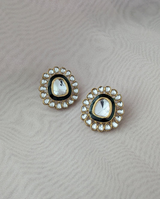 Devika Kundan Stud Earrings