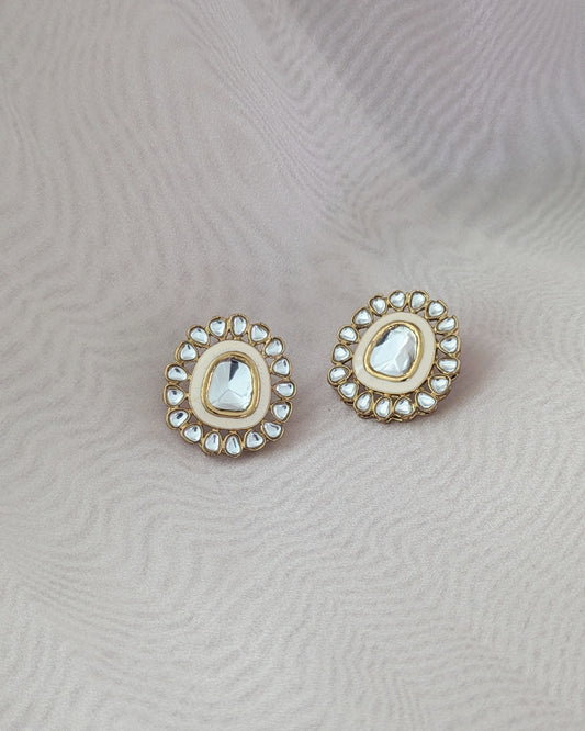 Devika Kundan Stud Earrings