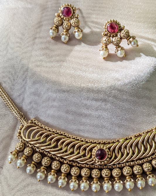 Yashika Necklace - Red