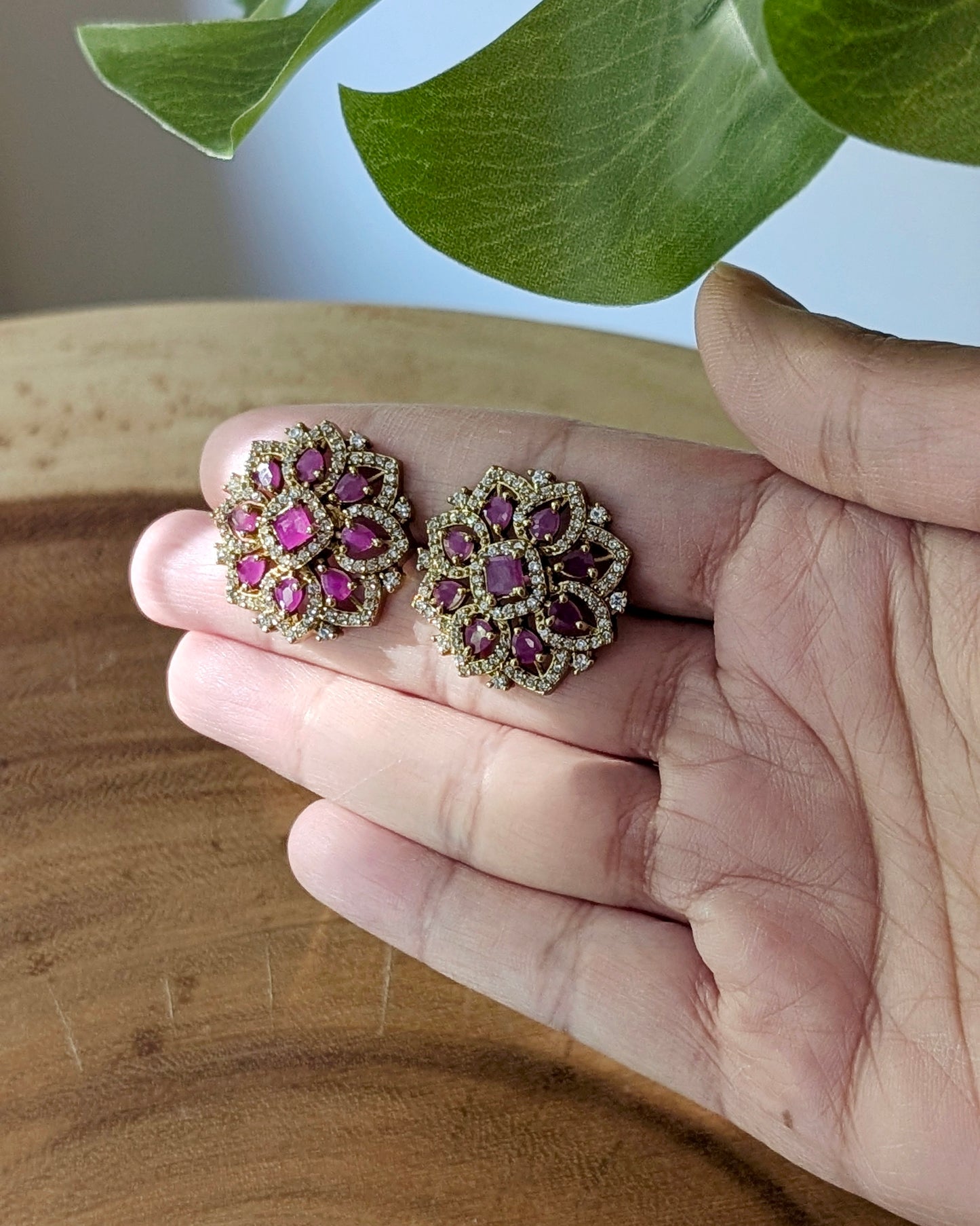 Deepti Studs - Ruby
