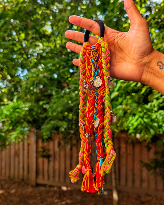 Short Fabric Hair String - Multicolor