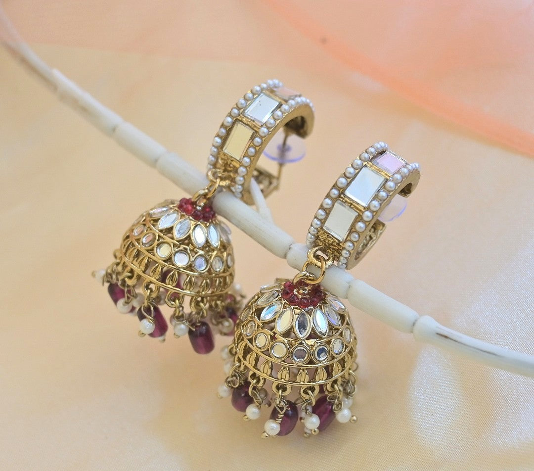 Mirror Jhumkis