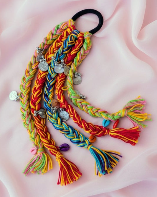 Short Fabric Hair String - Multicolor