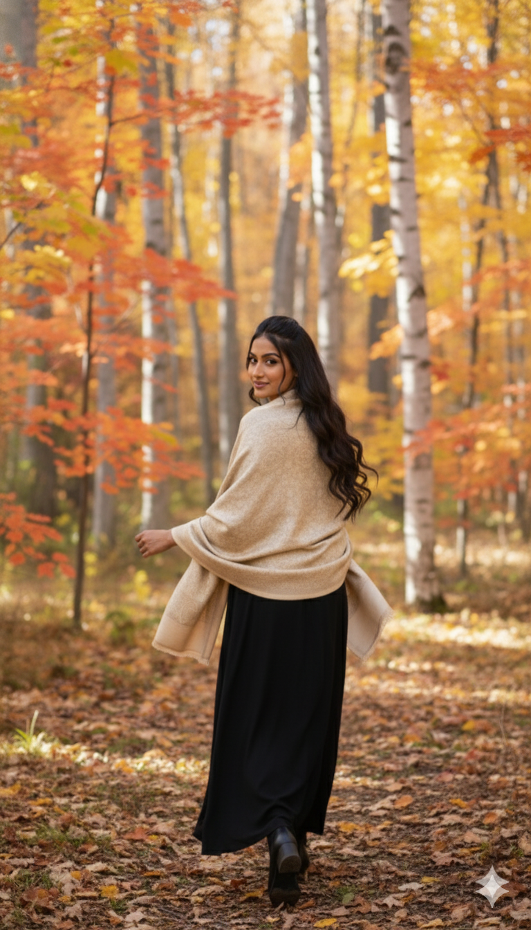 Mehnaaz Stole - Ivory