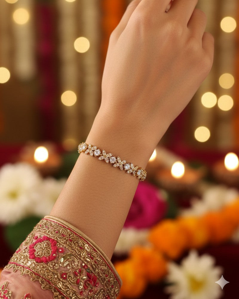 Fariha Golden Bracelet