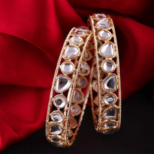 Uncut Kundan Bangles