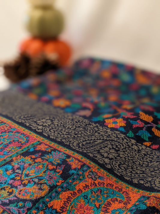 Unisex Kani Shawl - Blue