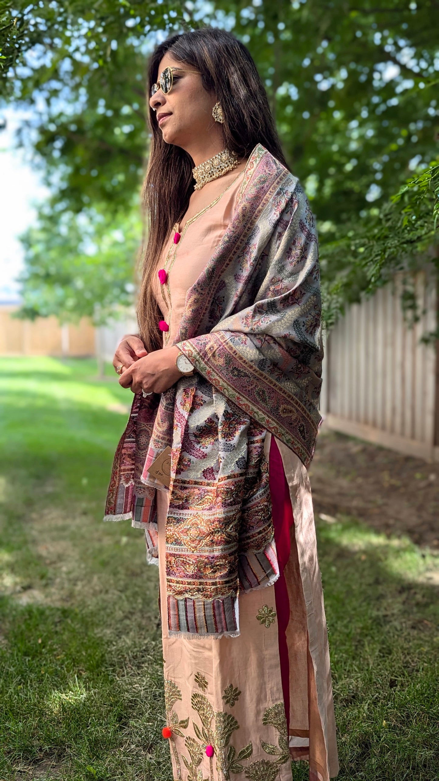Kani Shawl - Lavender Grey