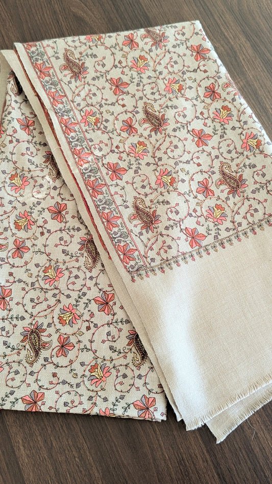Zari Shawl - Beige