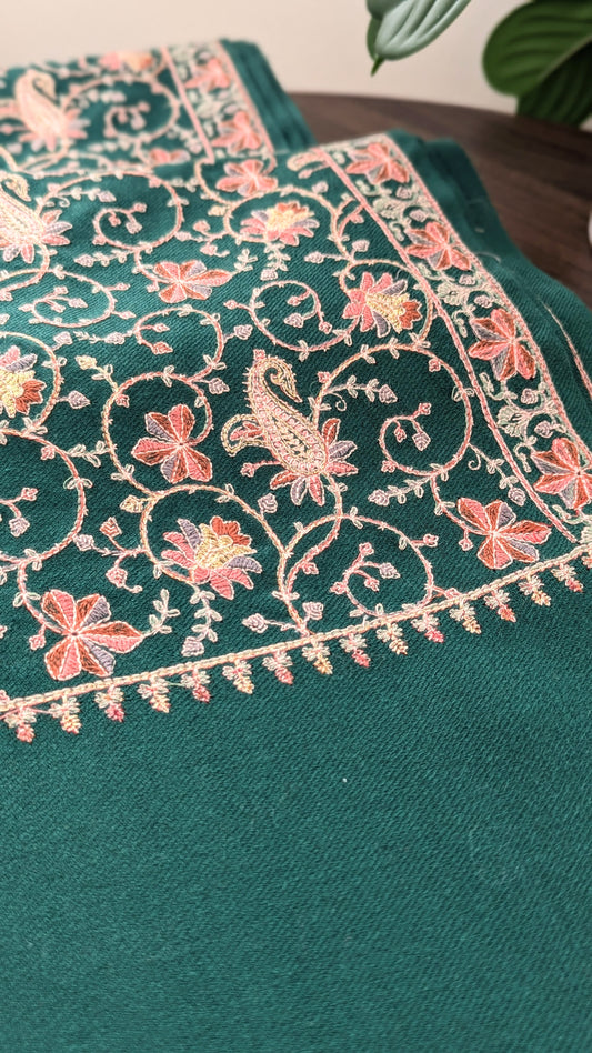Zari Shawl - Green