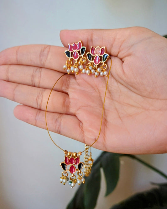 Invisible Chain Necklace - Lotus