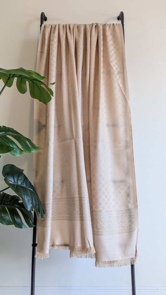 Gurnoor Shawl - Ivory