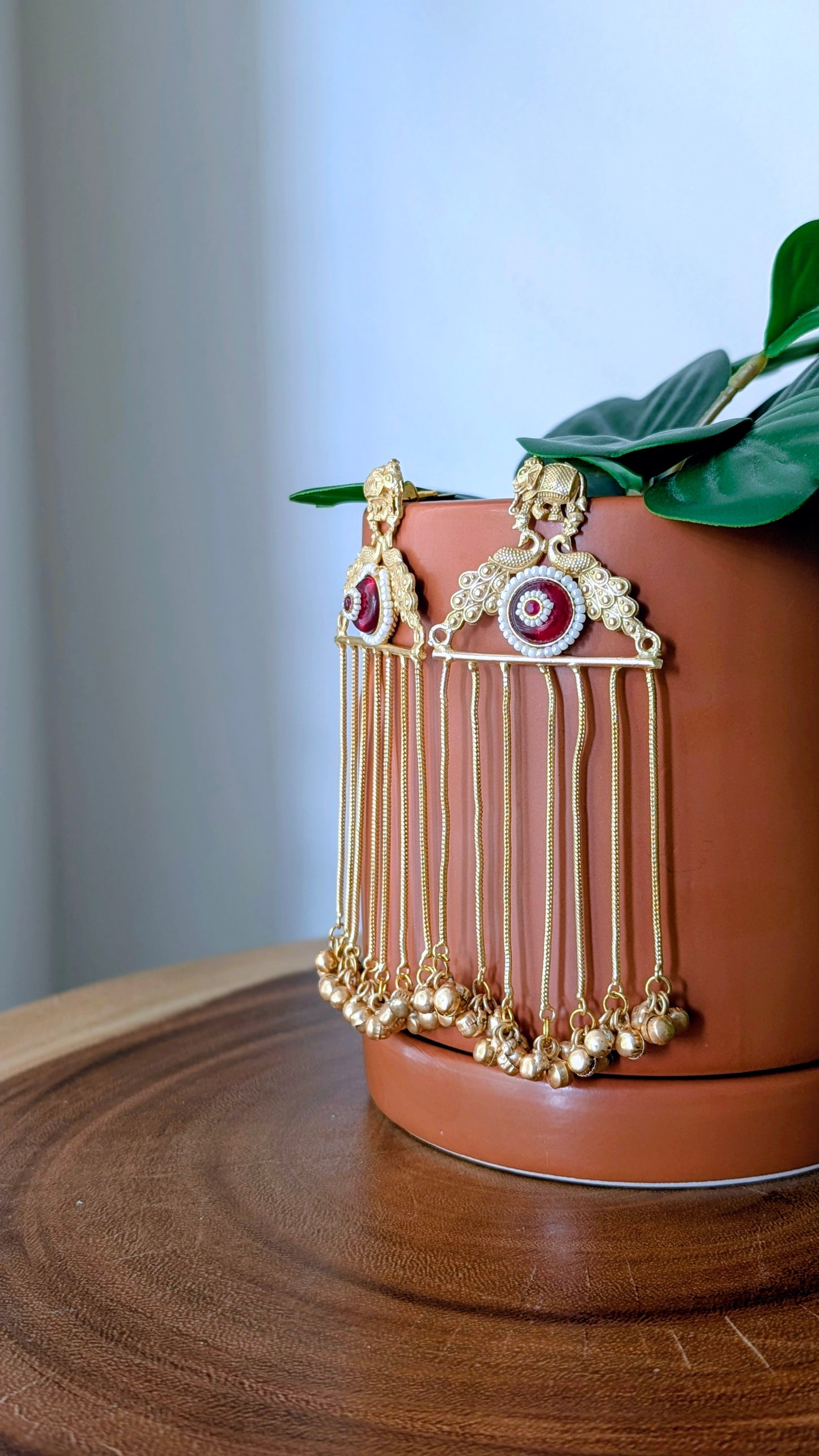 Tanya Earrings - Red