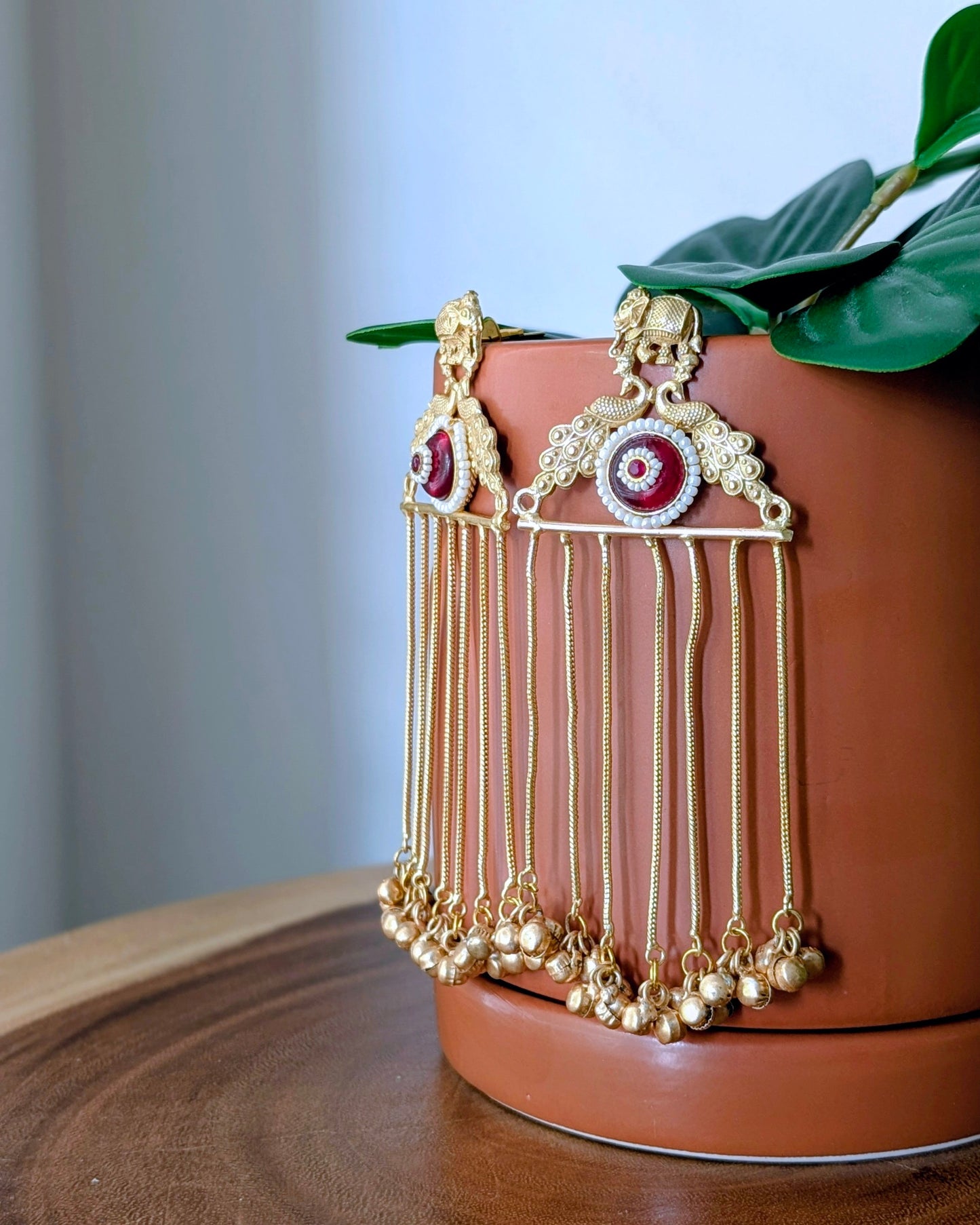 Tanya Earrings - Red