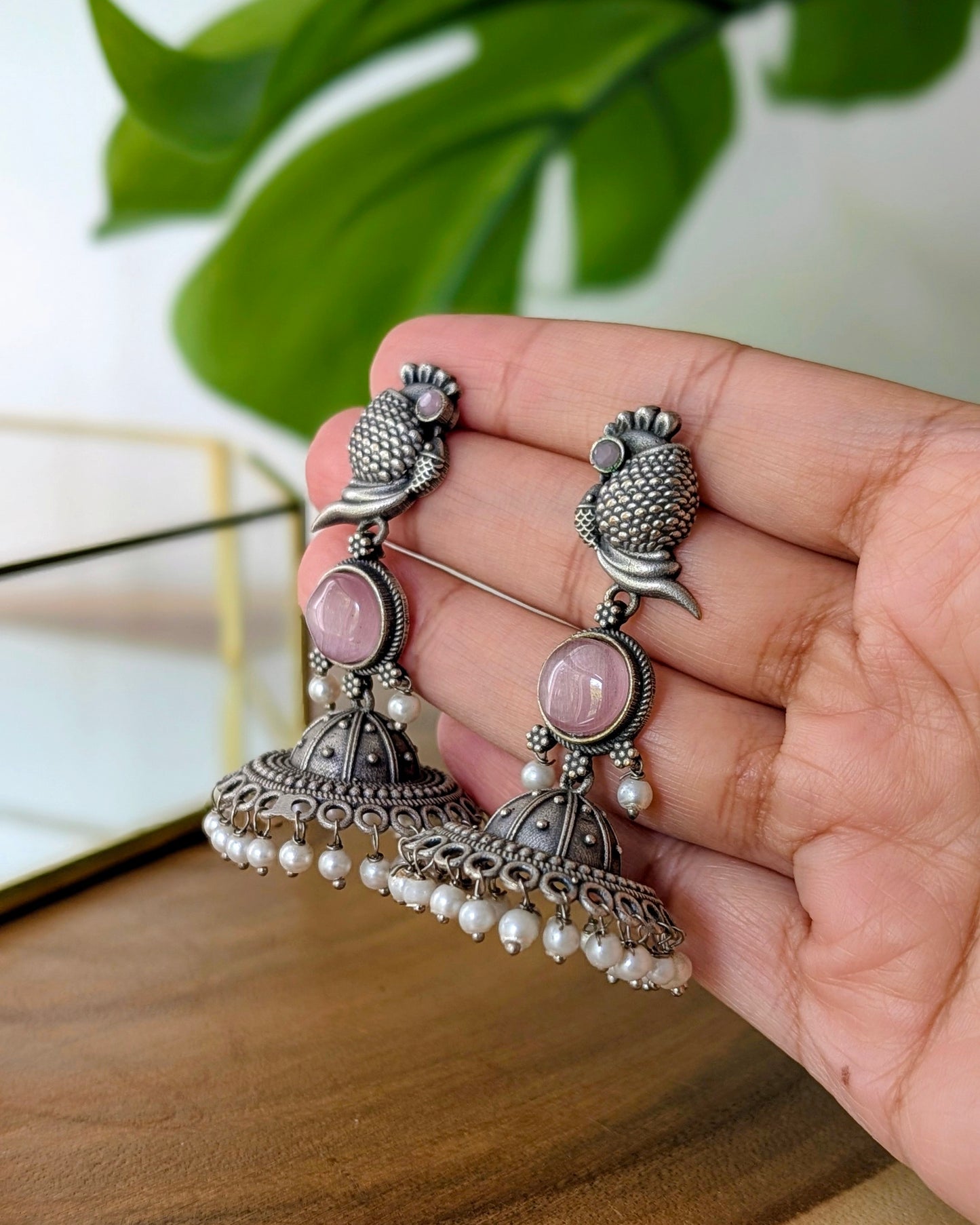 Kunika Jhumki - Baby Pink