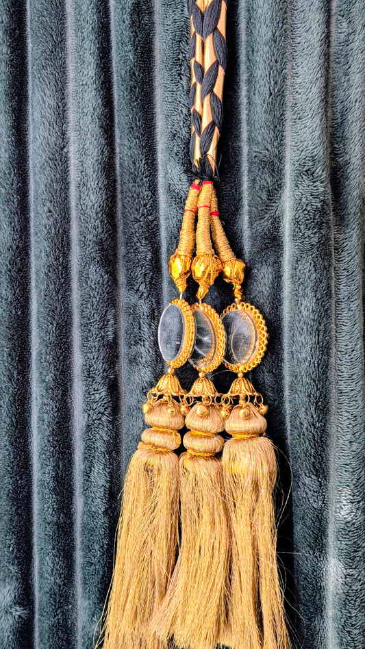 Punjabi Parandi - Golden & Mirror