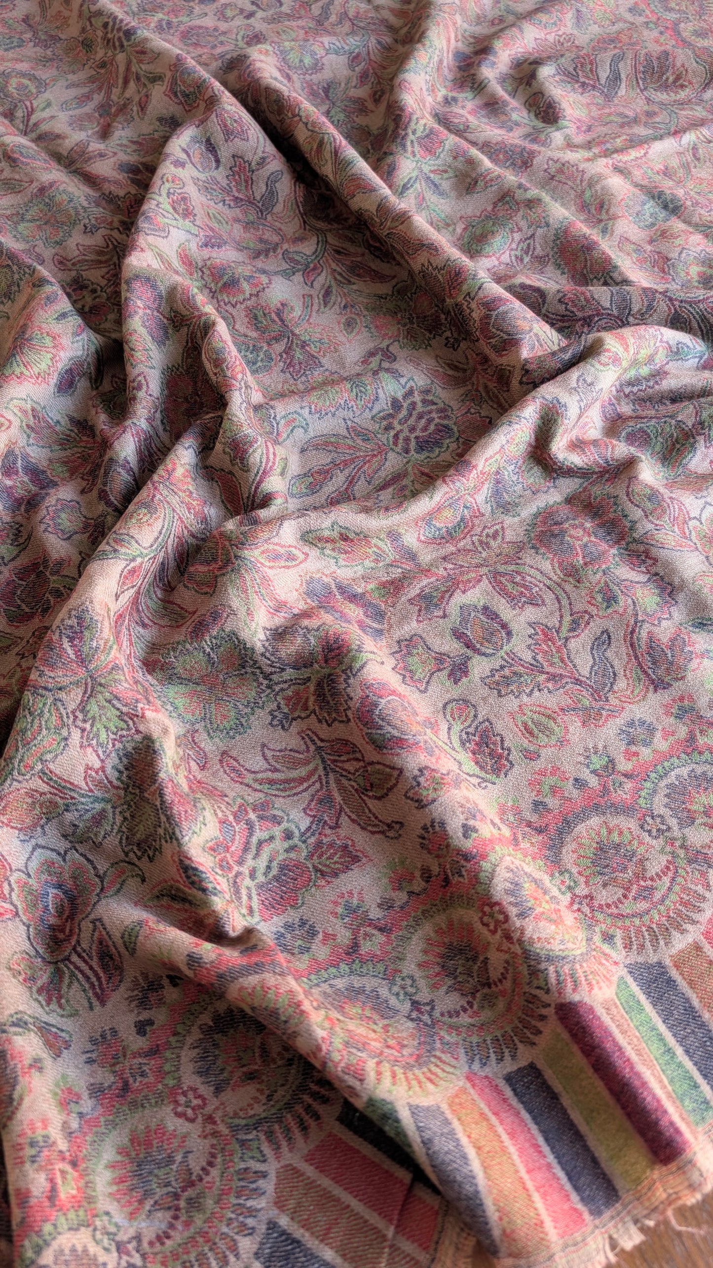 Pure Pashmina Shawl in Earthy Brown