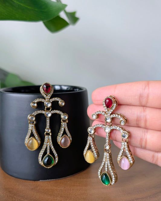 Nayra Chandelier Earrings - Multicolored