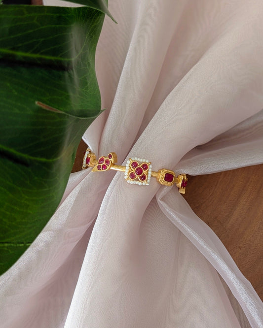Morni Pearl Bracelet - Ruby
