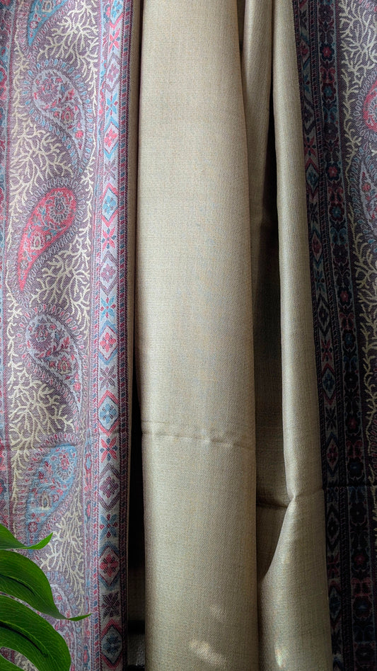 Pure Pashmina Shawl in Golden Beige