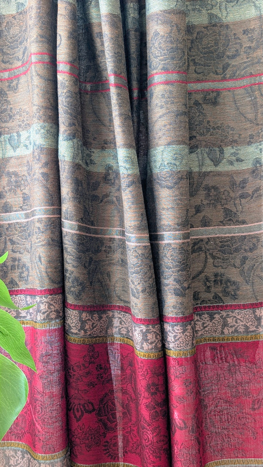 Unisex Brown Shawl
