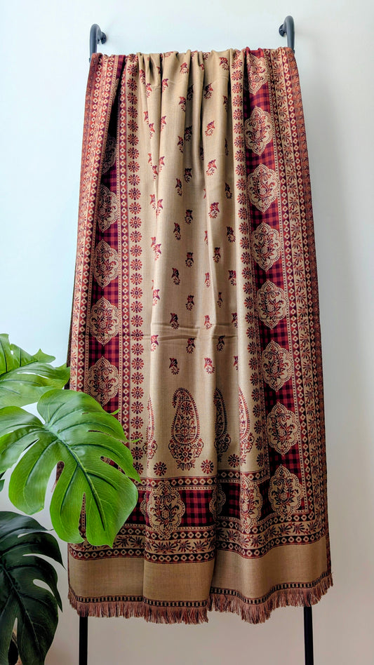 Reversible Woolen Shawl