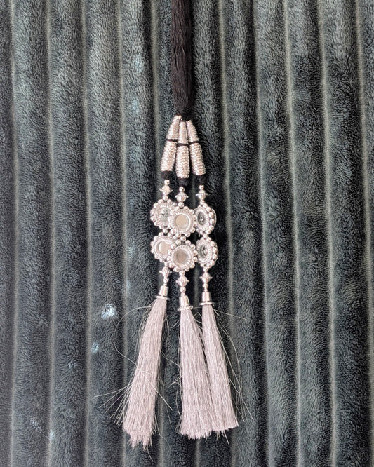 Punjabi Parandi - Silver & Mirror
