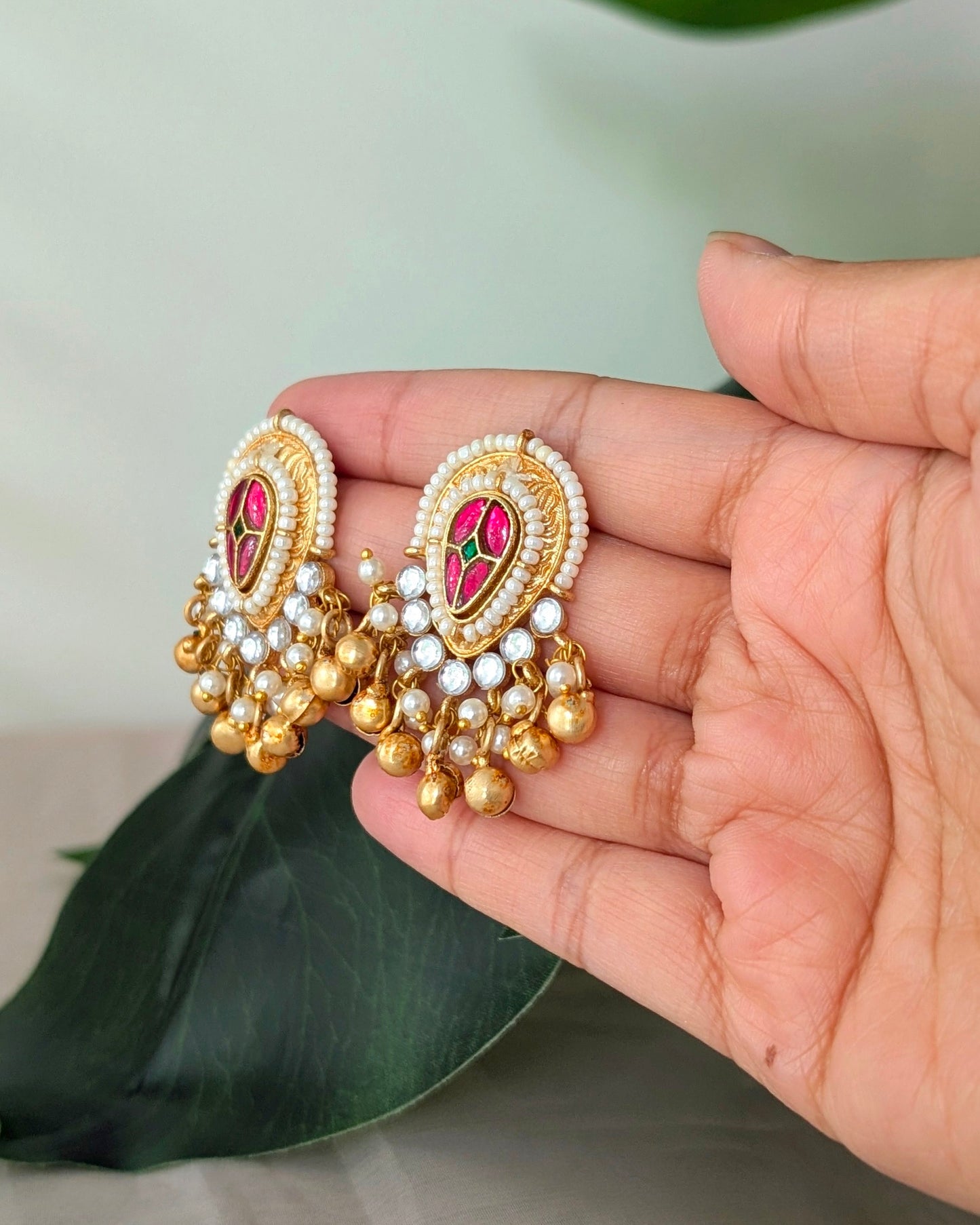 Arundhati Heritage Ghungroo Studs