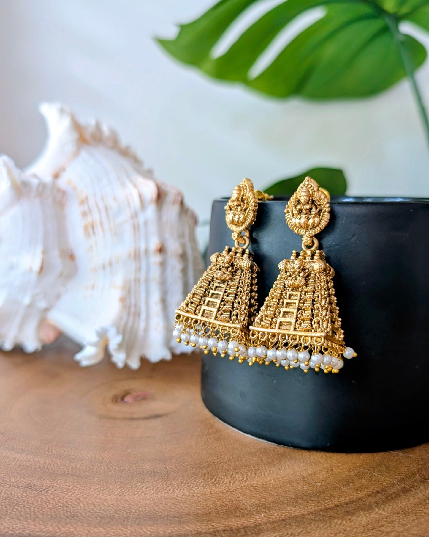 Gopuram Temple Jhumka