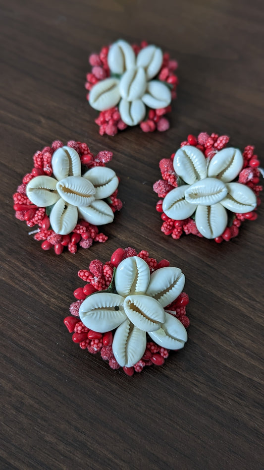 Seashell Rings - Red