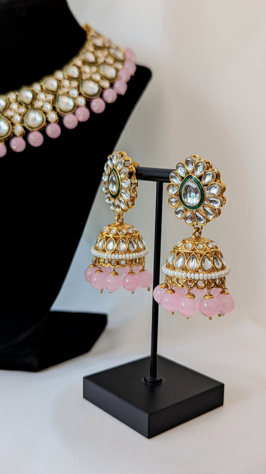 Ridhi Necklace - Baby Pink