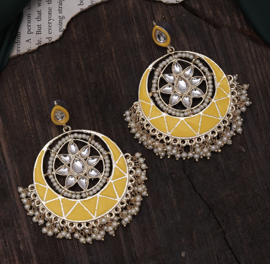 Sana Chaandbali - Yellow
