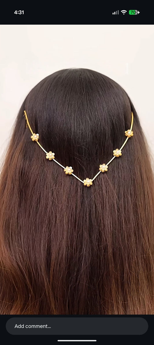 Pearl Hair Crown/Tiara