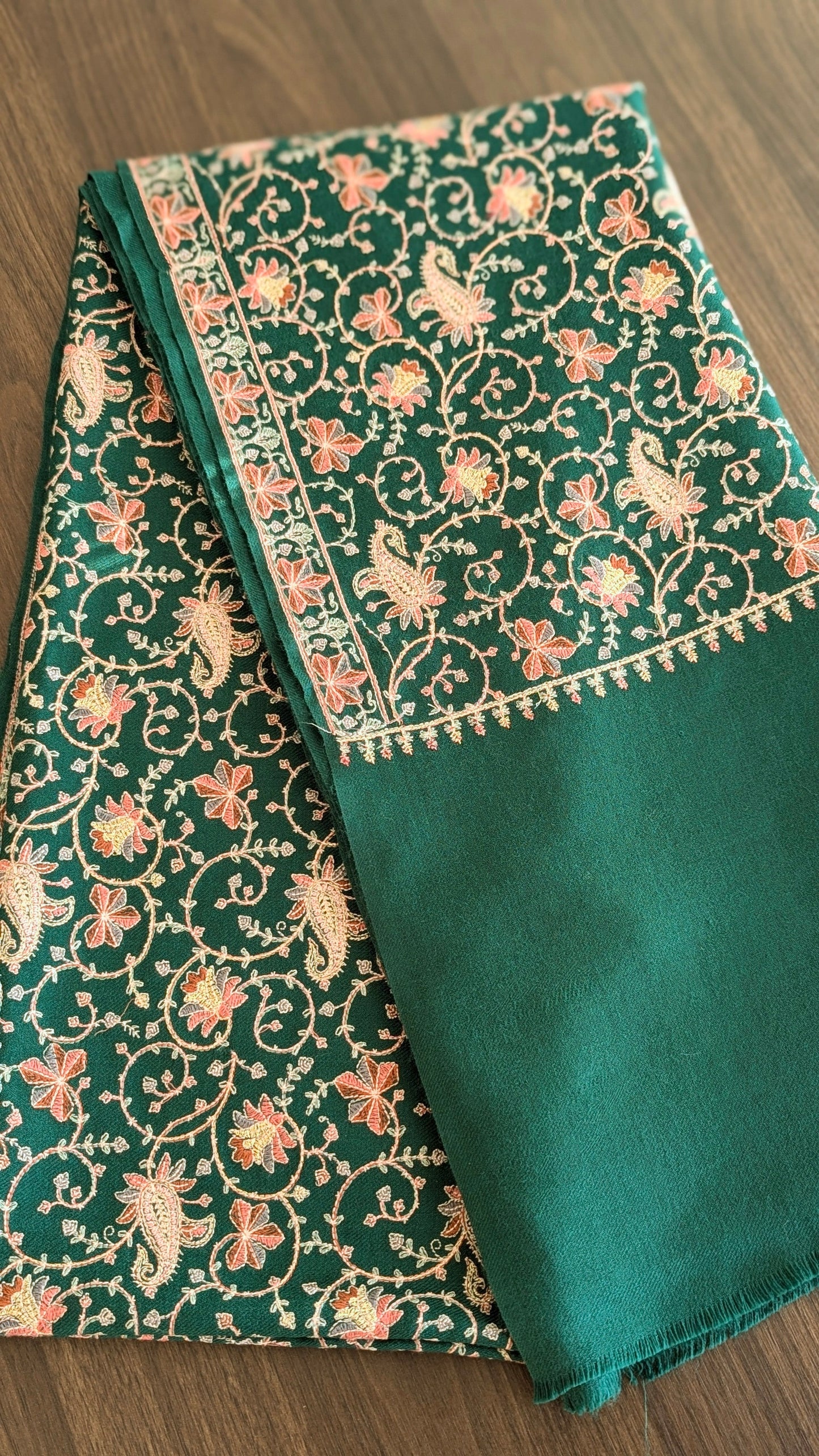 Zari Shawl - Green
