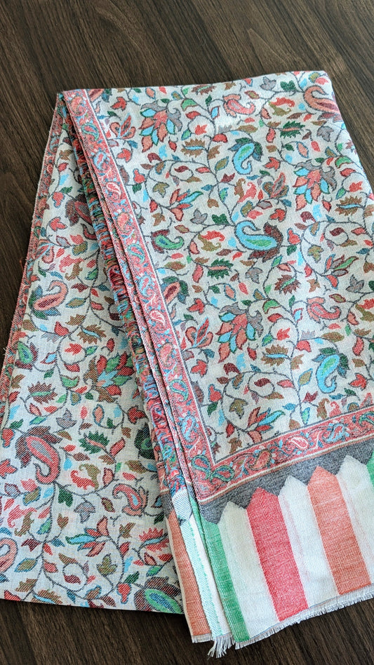 Pure Pashmina shawl with intricate embroidery. Perfect for both men & women. Gift options, handmade shawls, Indian shawl. Perfect for gifting. Christmas gift, Eid gift. Gifts for men. Unique Christmas gift in Ajax