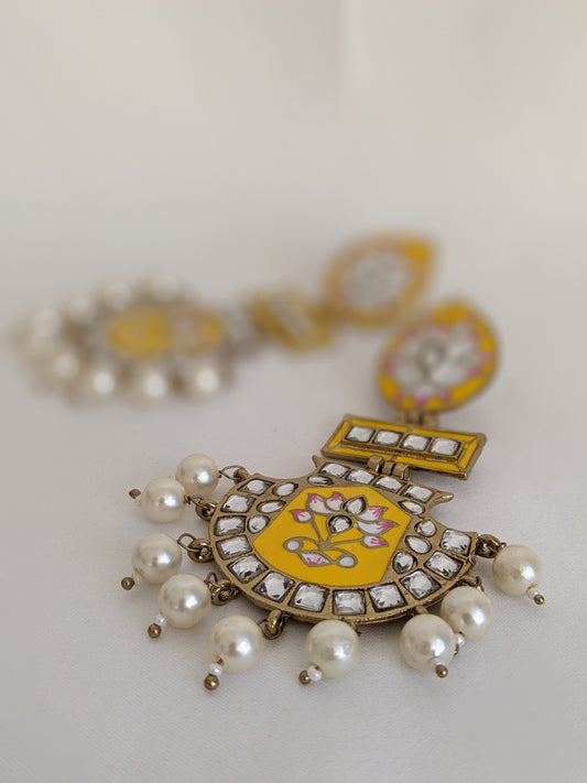 Mishka Earrings - Yellow
