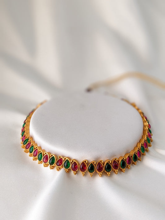 Kemp Necklace - Green & Pink