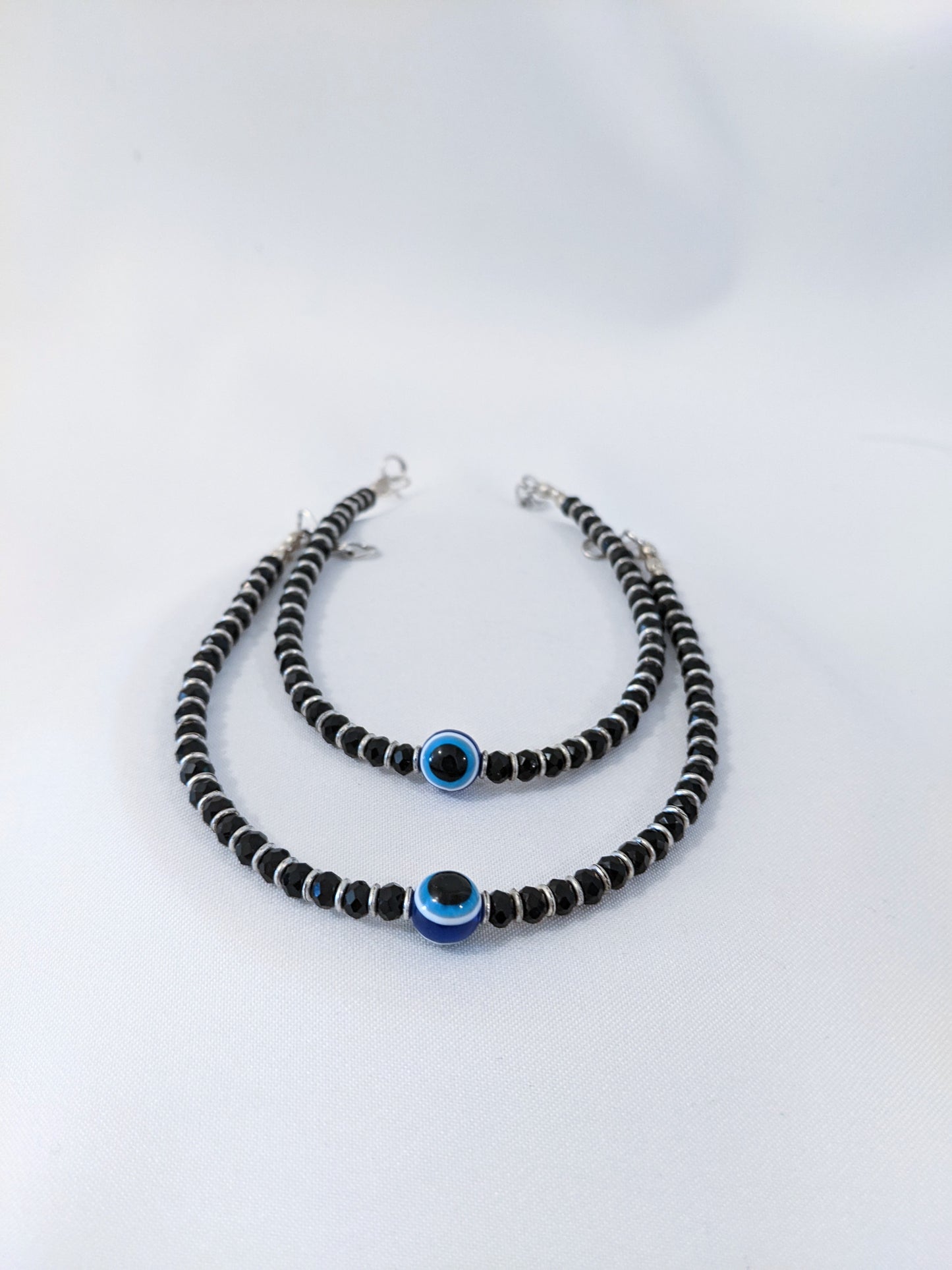 Turkish eye anklets, turkish eye, evil eye, silver anklets, anklets, oxidized silver anklets, oxidized silver jewelry, indian jewelry, jewelry for women
