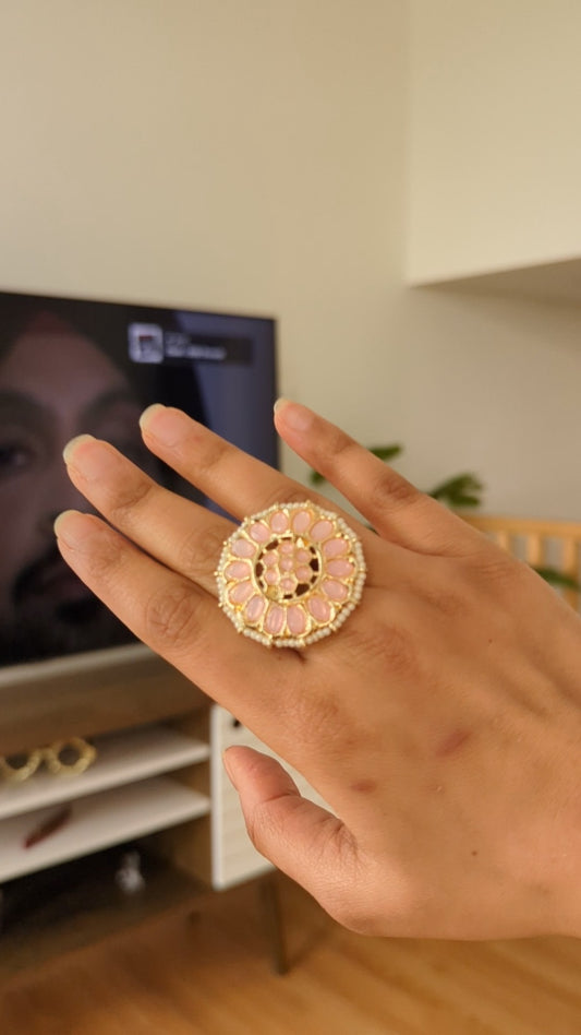 Navya Ring - Baby Pink