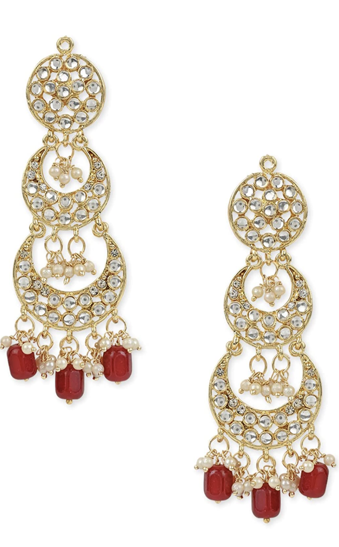 Misha Earrings - Red