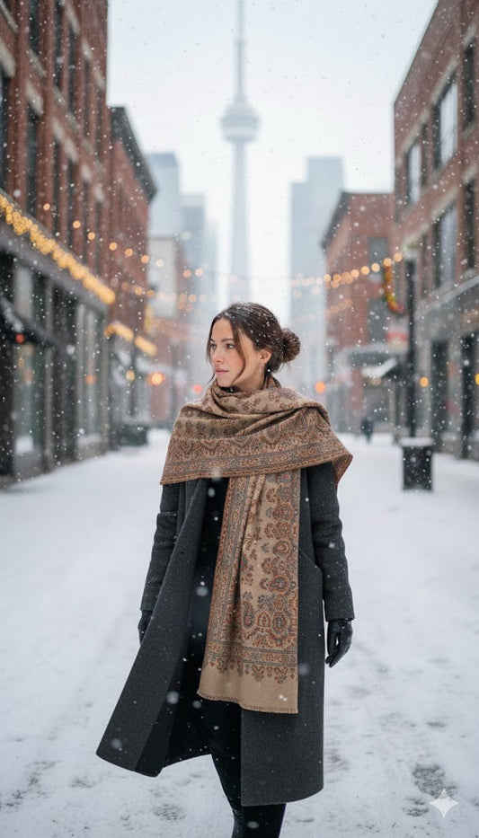 Cozy Confidence: How Pashmina Shawls are Your Essential Winter Layer in Canada