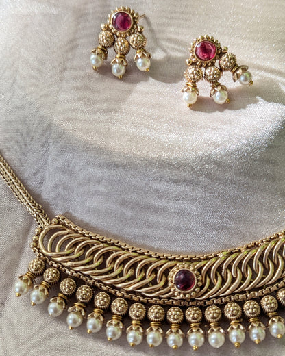 Yashika Necklace - Red