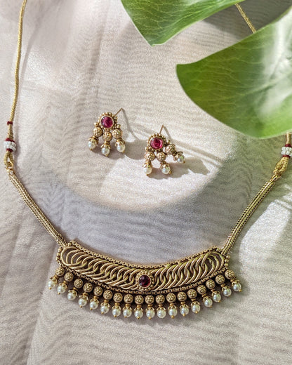Yashika Necklace - Red