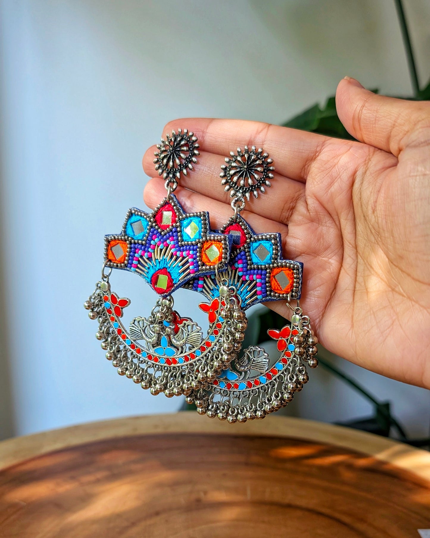 Shradha Mirror Chandbali