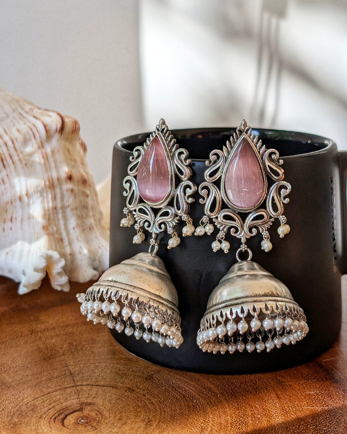 Guneet Jhumka - Pink