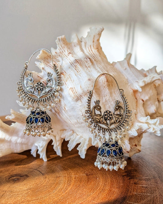Morni Jhumka - Blue