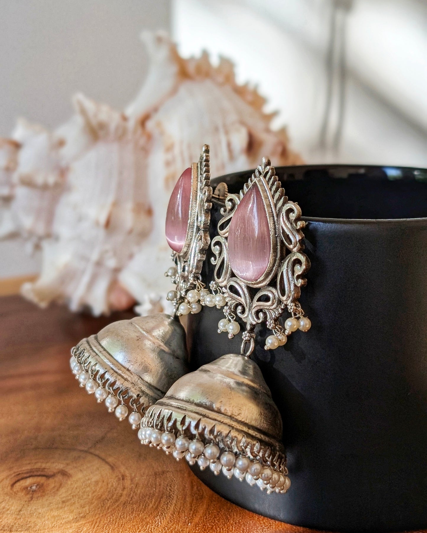 Guneet Jhumka - Pink
